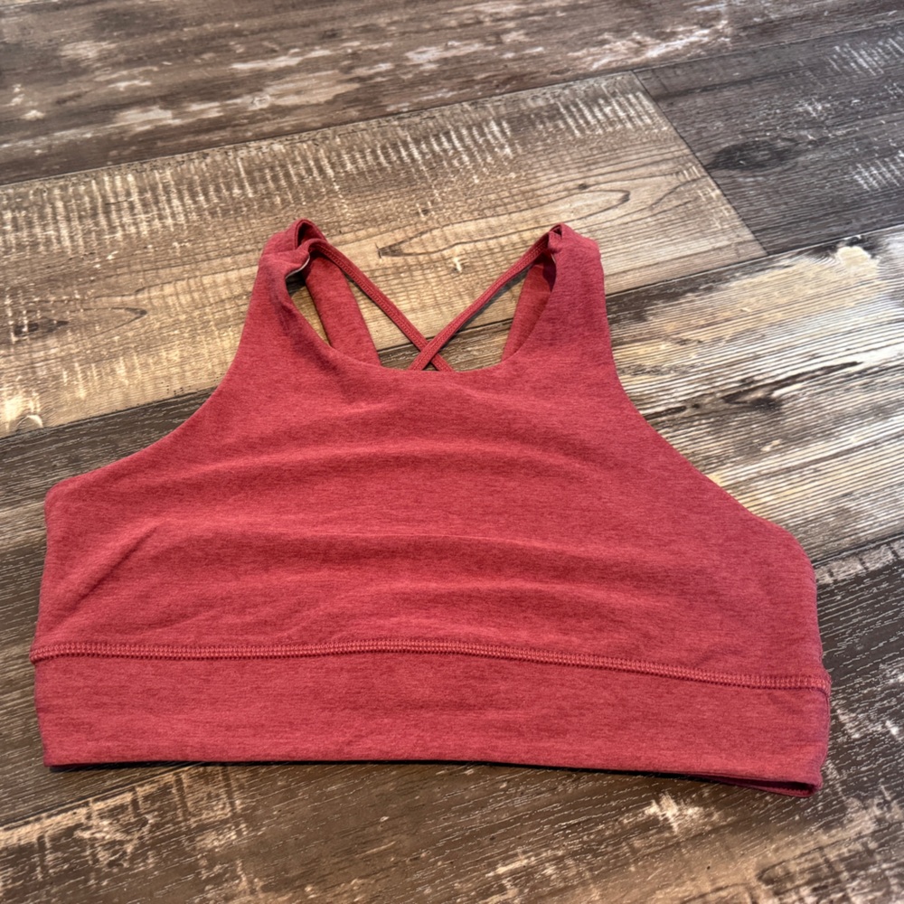 Vuori Women's High Neck Sports Bral - Red